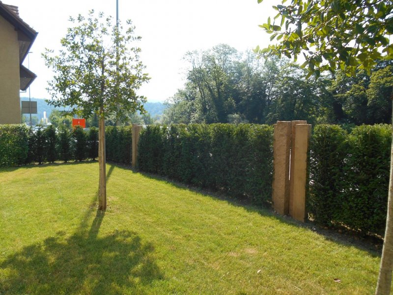 Sichtschutzanlage im Garten